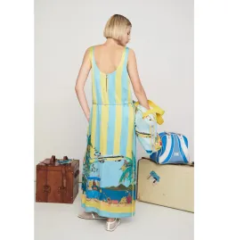 Alemais All Aboard Sleeveless Midi Dress Multi Size AU 10 for rent on The Volte - image 3
