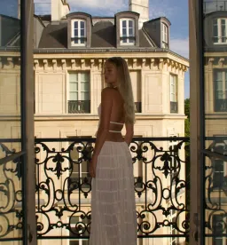 Arcina Ori Juliette Halter Set In Cream Size S / AU 8 for rent on The Volte - image 10