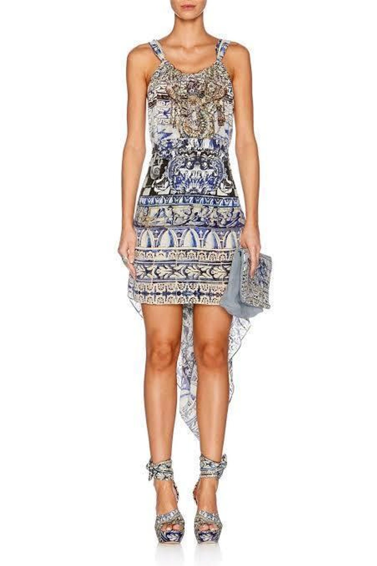 CAMILLA PILLARS OF AGUA DRAWSTRING DRESS for rent on The Volte - main image