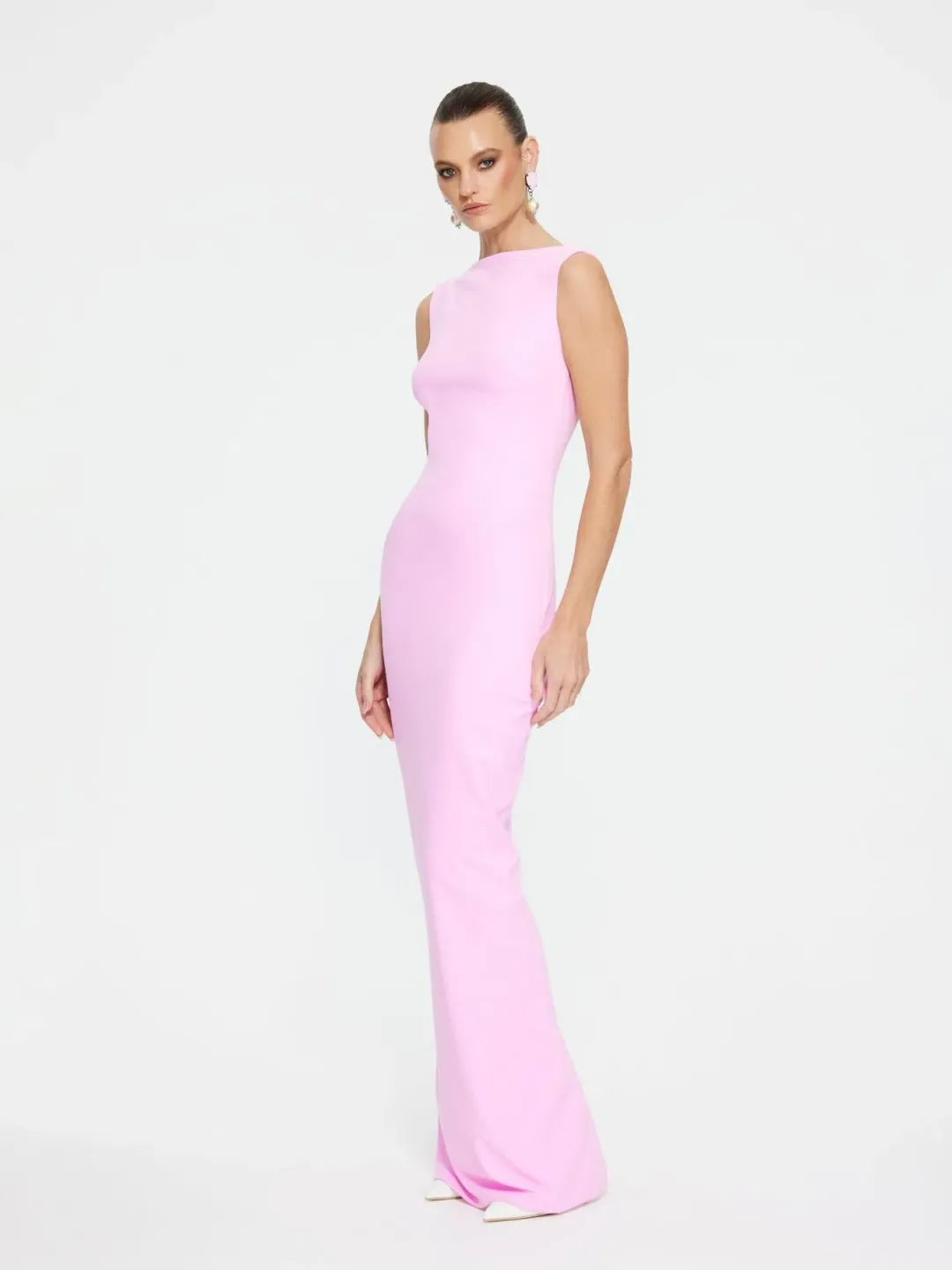 Effie Kats Verona Gown Taffy Pink Size 8 for rent on The Volte - main image