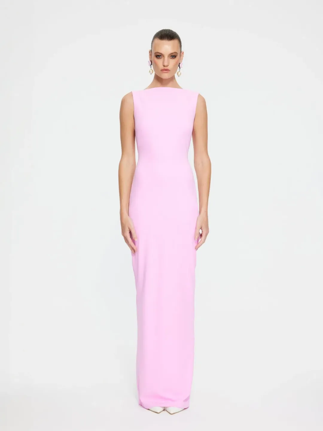 Effie Kats Verona Gown Taffy Pink Size 8 for rent on The Volte - main image
