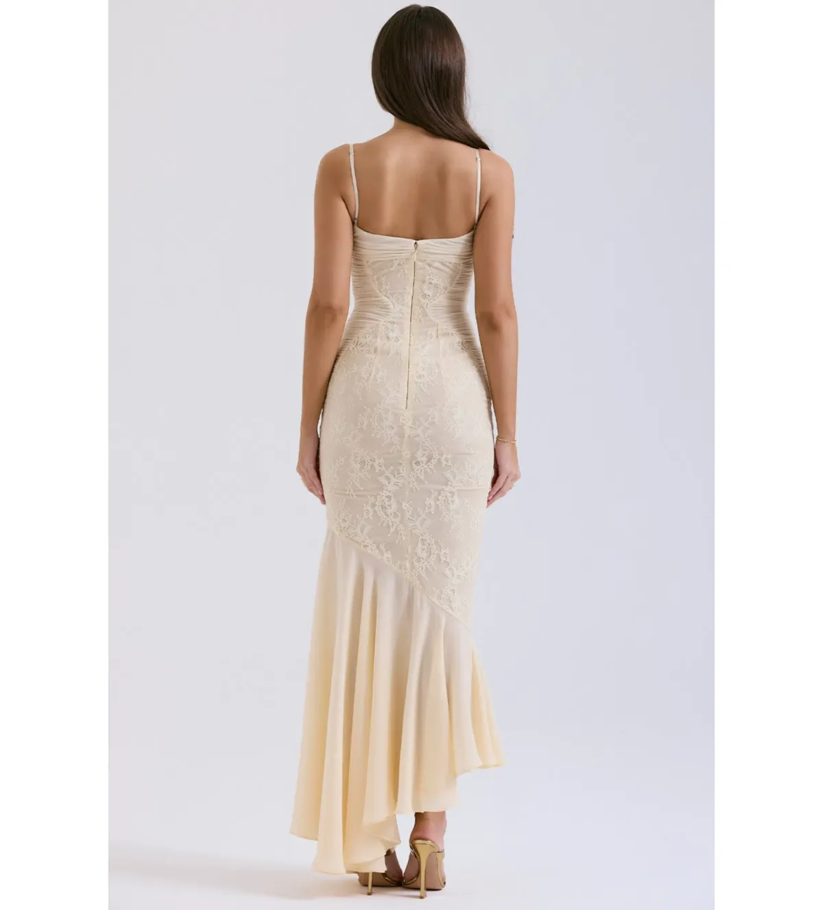 House of CB Felicia Dress Gown Vanilla Size XS/Au 6 - Image 1