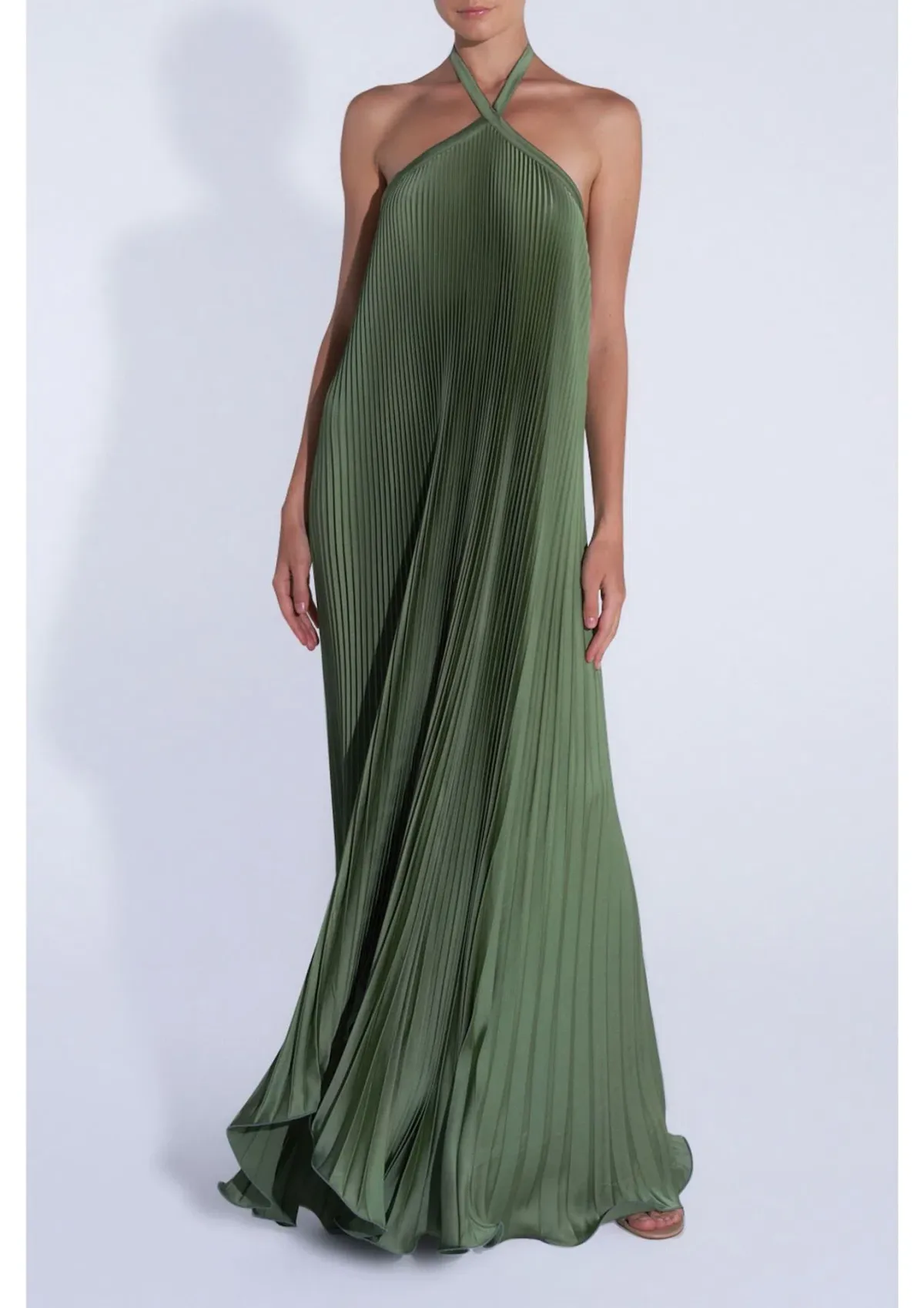 L'Idee Deesse Gown in Moss Size 6 - Image 1