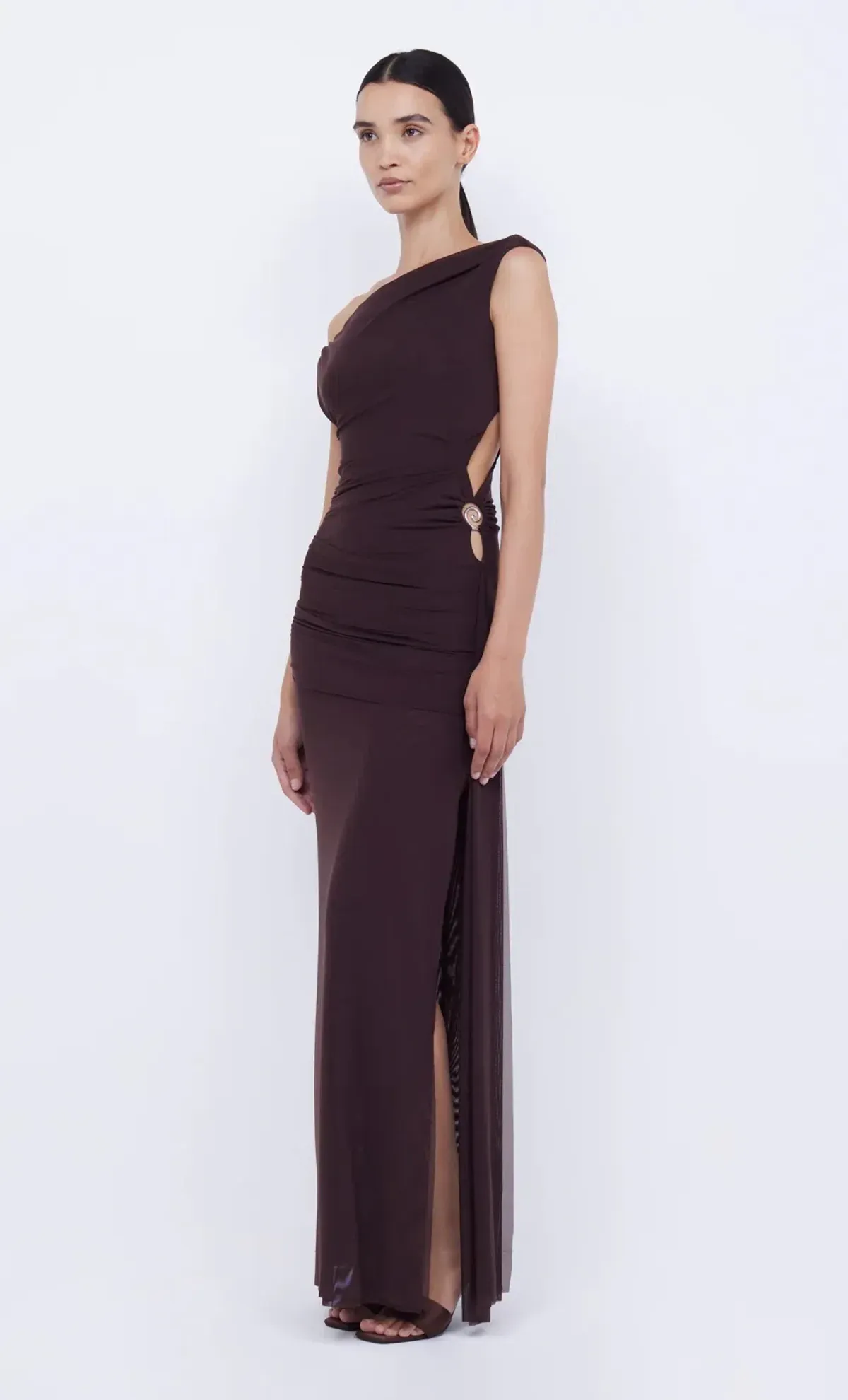 Bec & Bridge Kailani Asym Dress Brown Size 8 - Image 2