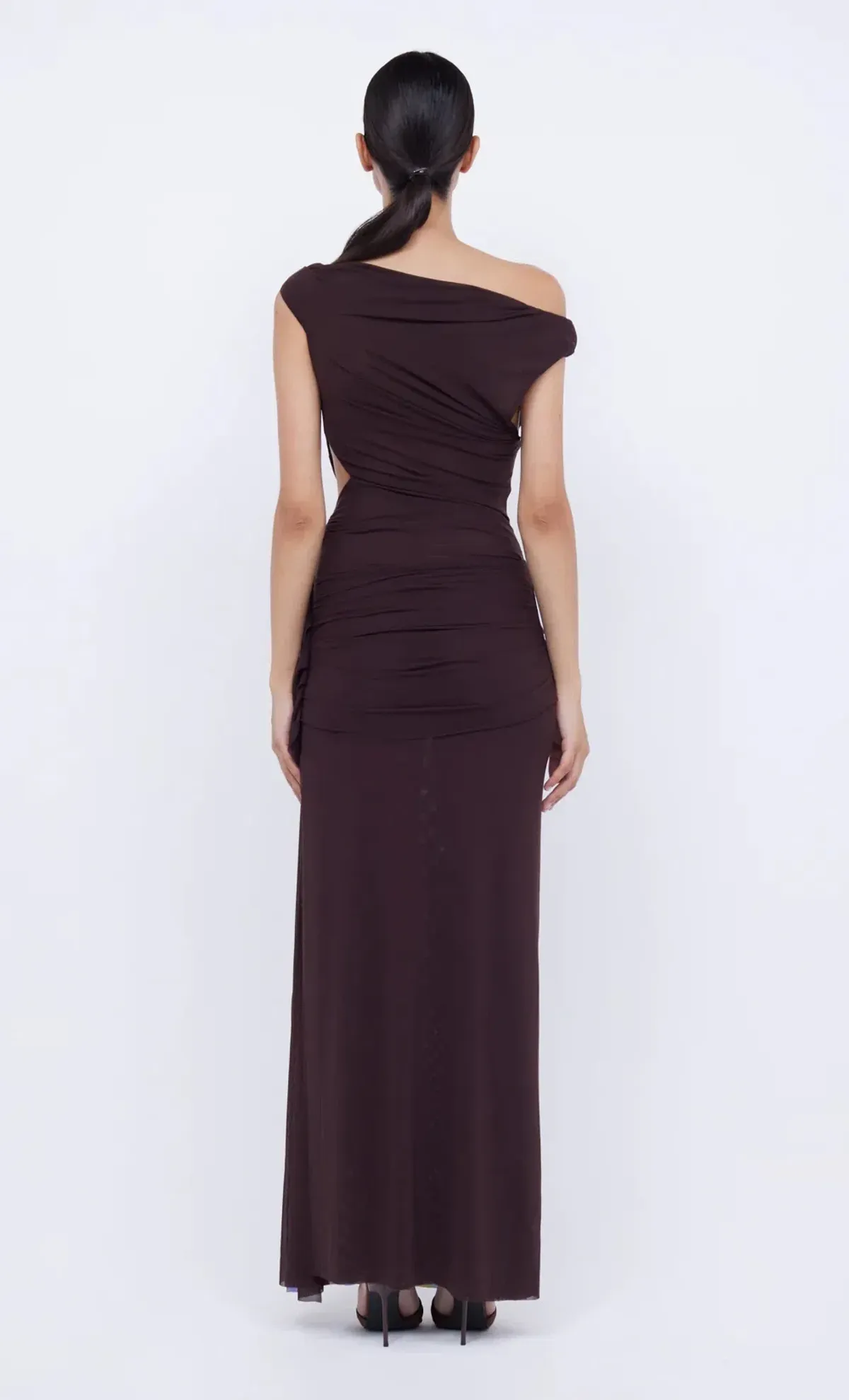 Bec & Bridge Kailani Asym Dress Brown Size 8 - Image 3