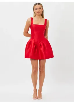 Bianca & Bridgett Alba Mini Dress Red Size 8 for rent on The Volte - image 1