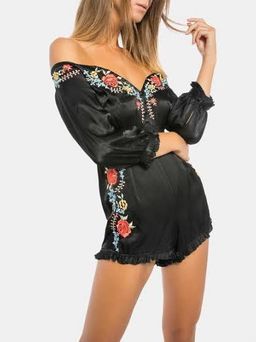 Alice McCall Sweet Nothings Black Playsuit Size 6 for rent on The Volte - image 1