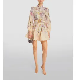 Zimmermann Lyrical Buttoned Mini Dress Floral Size 3 / AU 14 for rent on The Volte - image 1