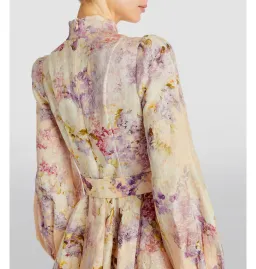 Zimmermann Lyrical Buttoned Mini Dress Floral Size 3 / AU 14 for rent on The Volte - image 3
