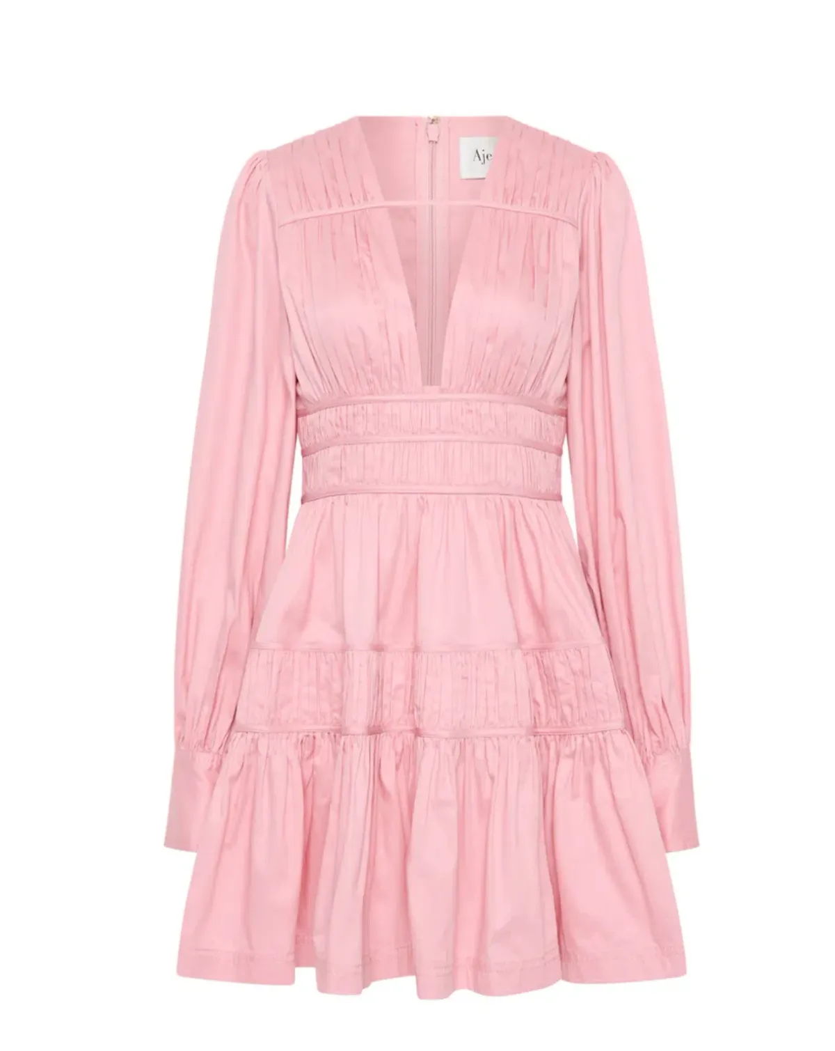 Aje Fallingwater Ruched Mini Dress Size 16 - Image 3
