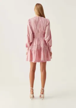 Aje Fallingwater Ruched Mini Dress Size 16 for rent on The Volte - image 2