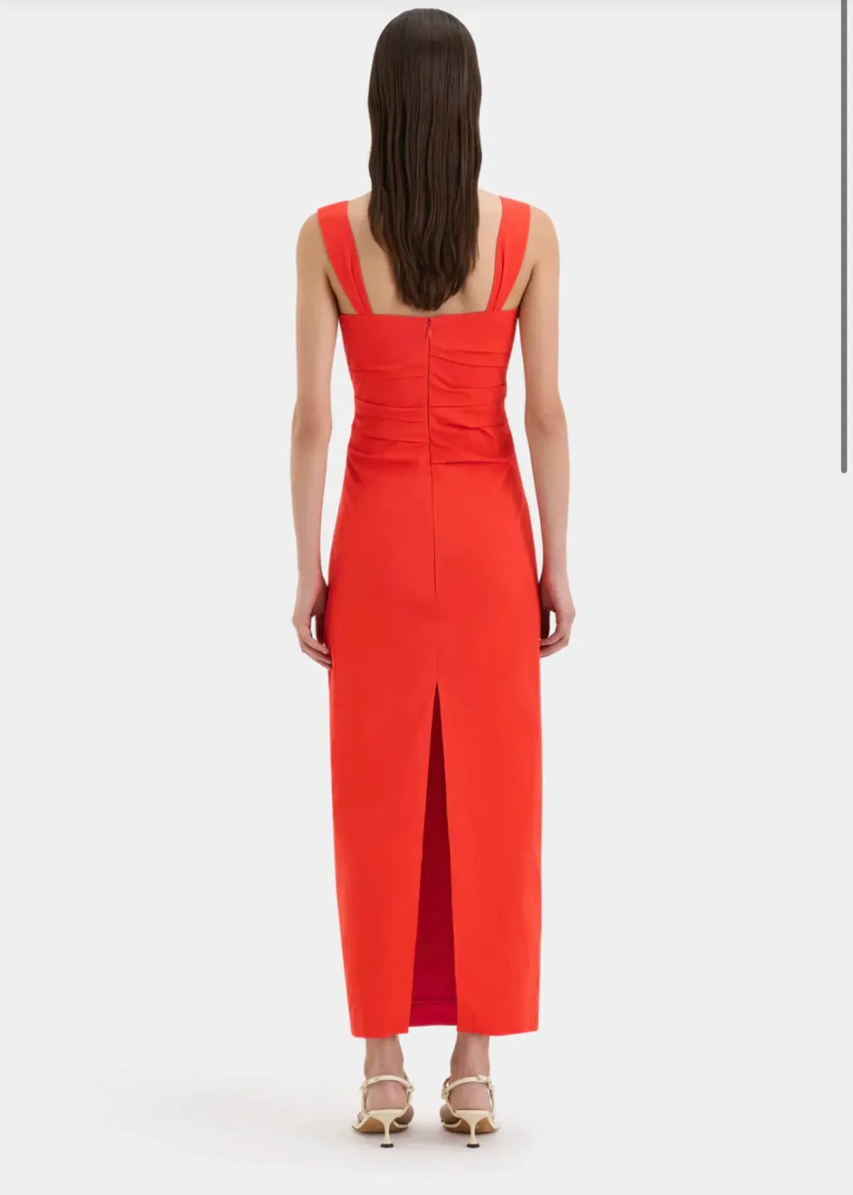 Sir The Label Dahlia Balconette Gown Tangerine Size 1/Au 8 - Image 3