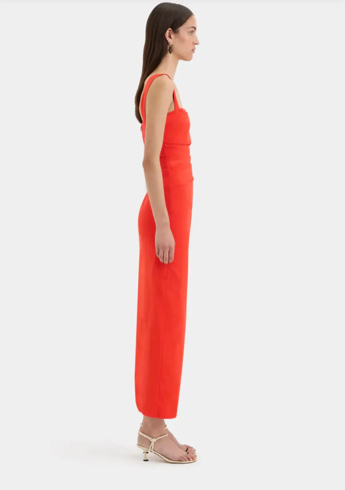 Sir The Label Dahlia Balconette Gown Tangerine Size 1/Au 8 - Image 4