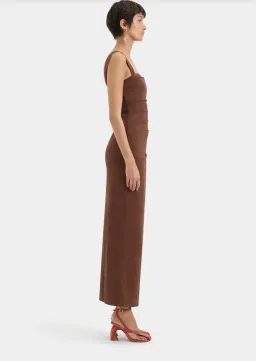 The Dahlia Balconette Gown Brown for rent on The Volte - image 3