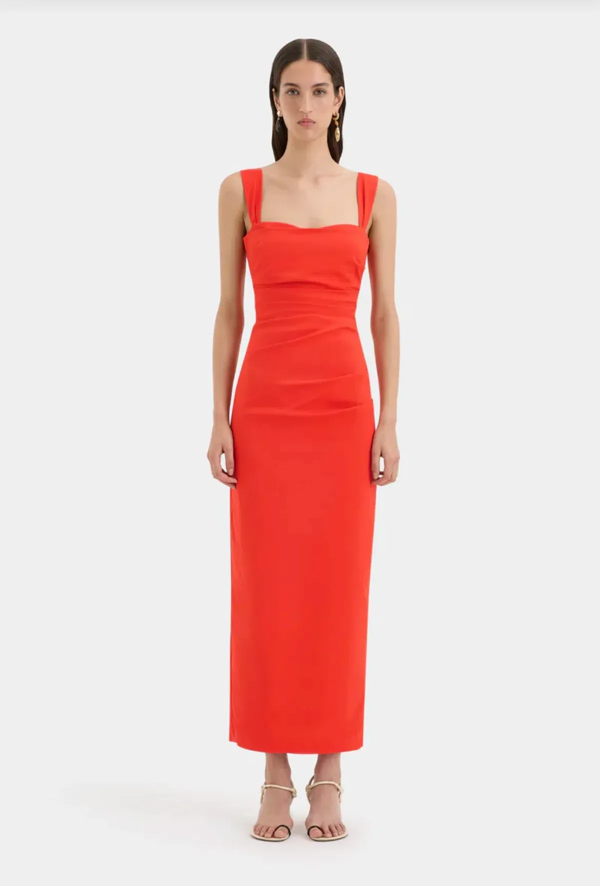 Sir the Label Dahlia Balconette Gown Tangerine Size 2/Au 10 - Image 1