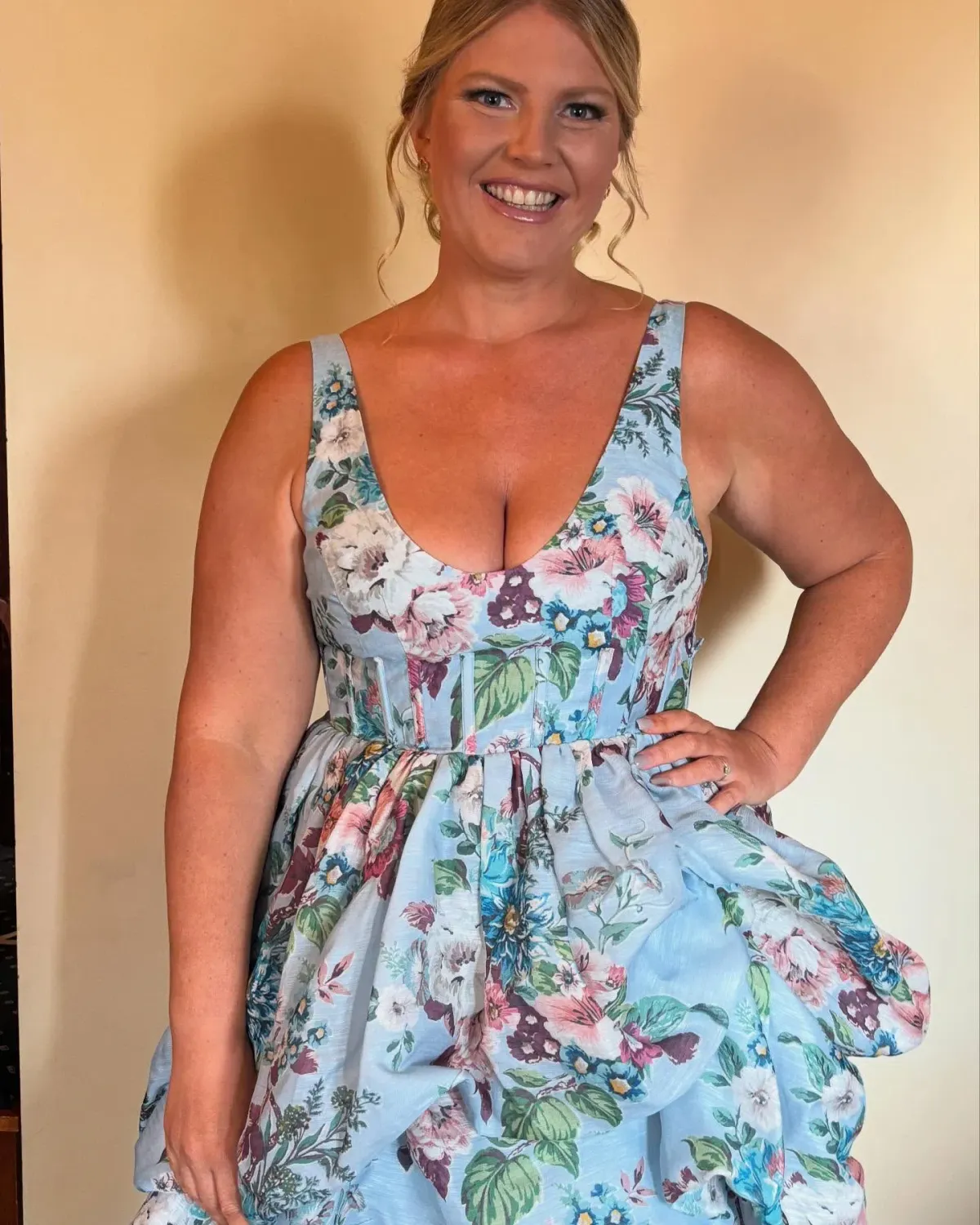 Zimmermann Matchmaker Draped Midi Dress Floral Size 3/AU 14 for rent on The Volte - main image