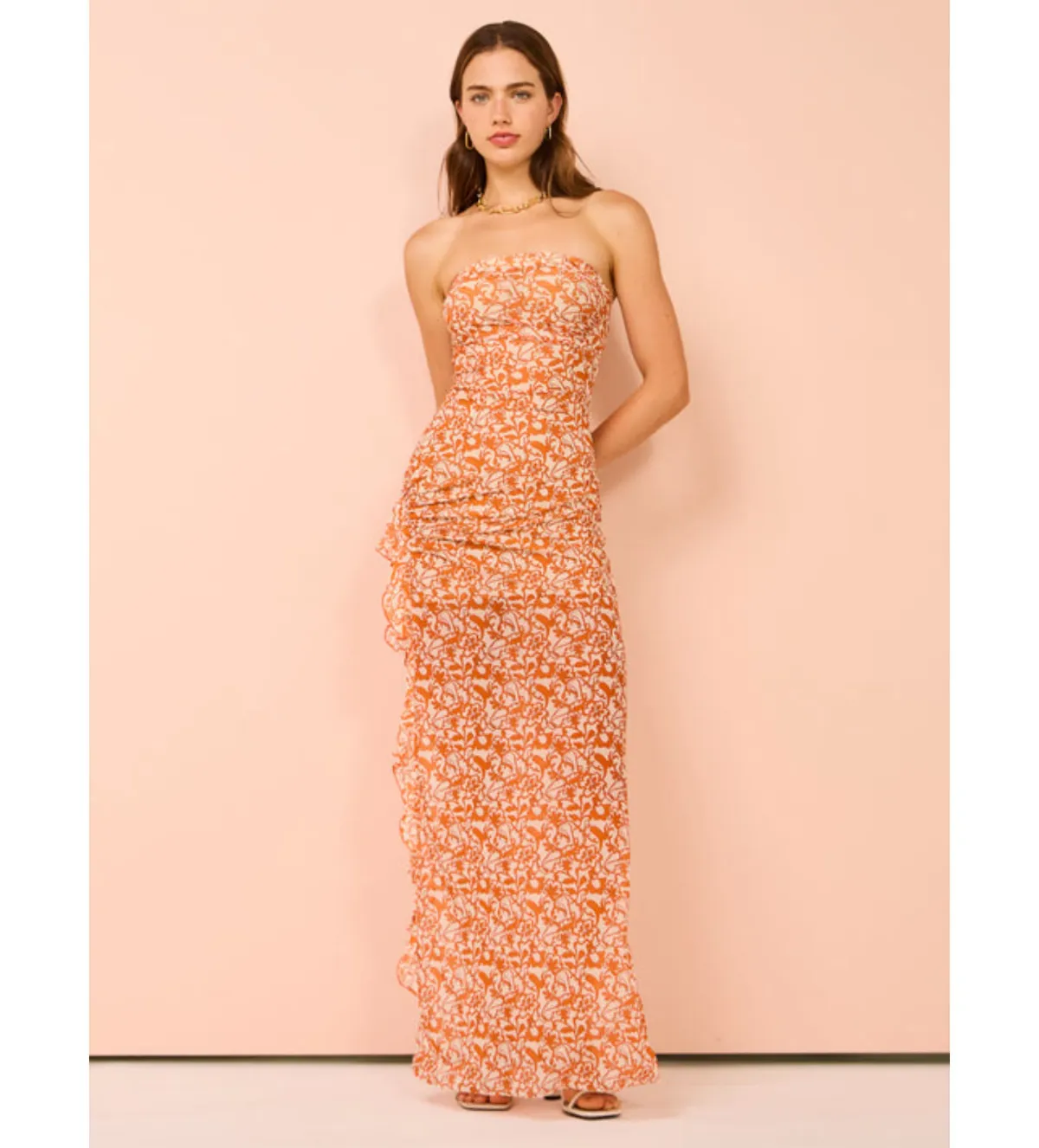 Bec & Bridge Firefly Strapless Maxi Dress Fiesta Floral Size 12 - Image 1