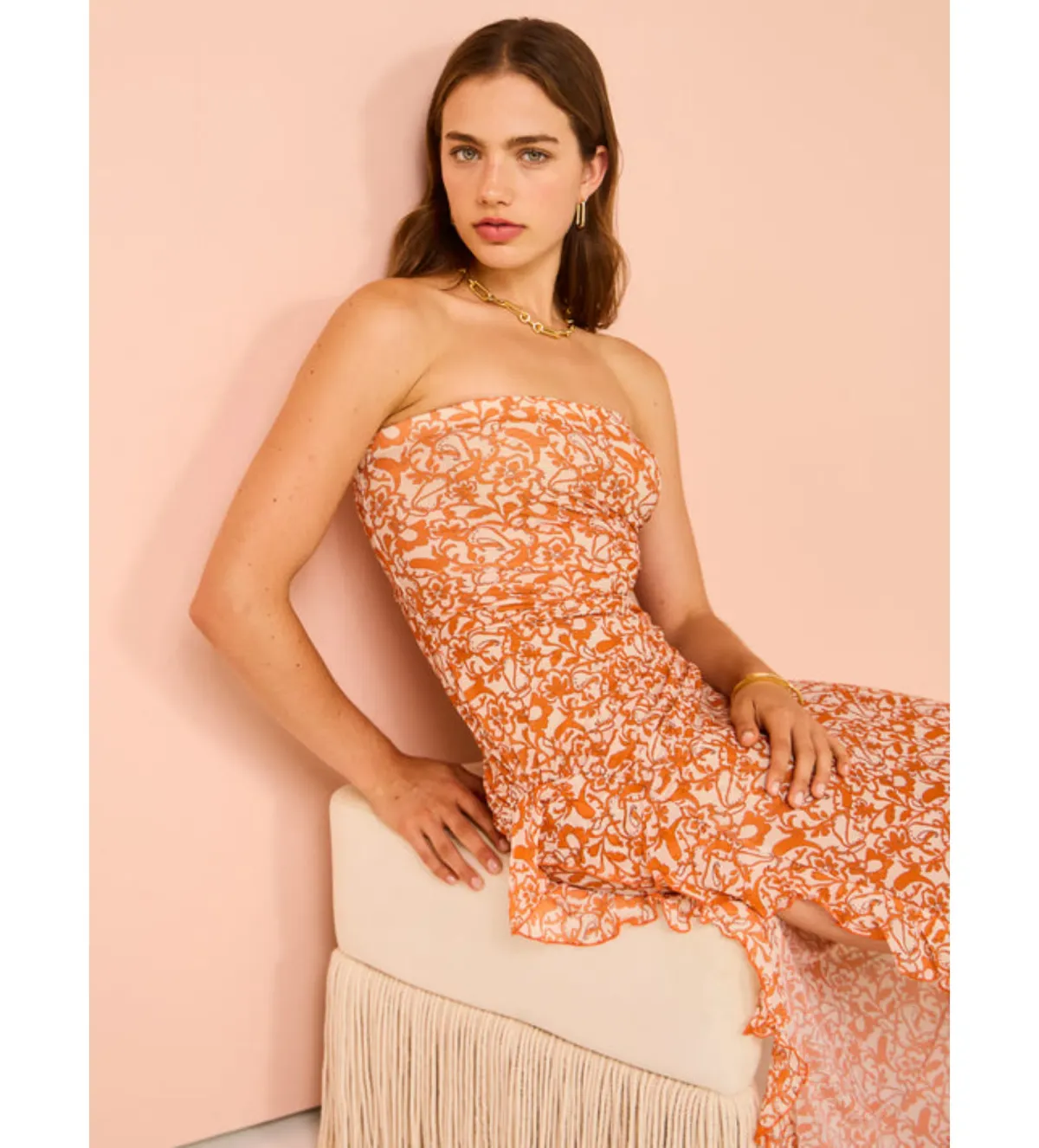 Bec & Bridge Firefly Strapless Maxi Dress Fiesta Floral Size 12 - Image 2