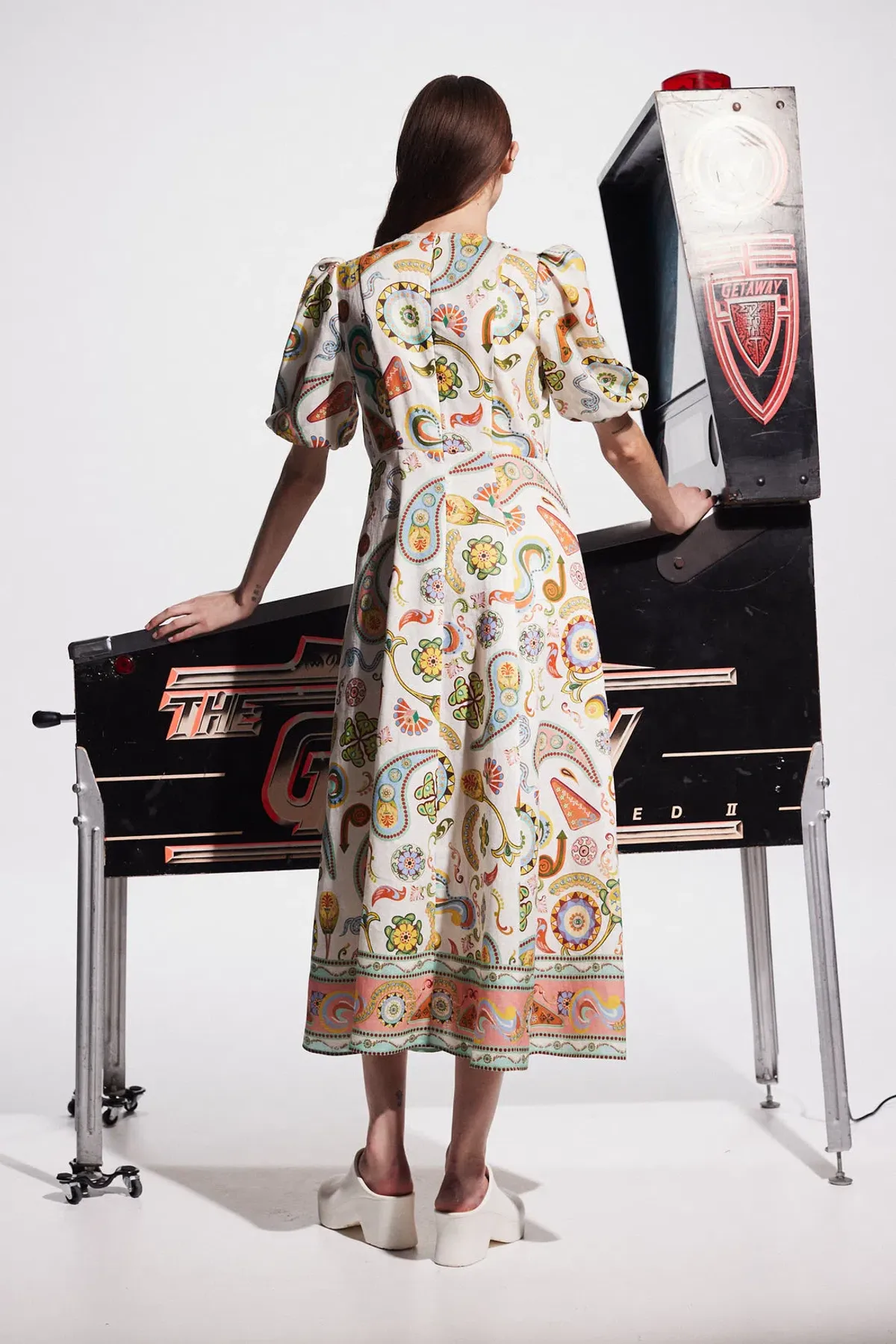 Alemais Arcade Midi Dress Print Size AU 8 - Image 2