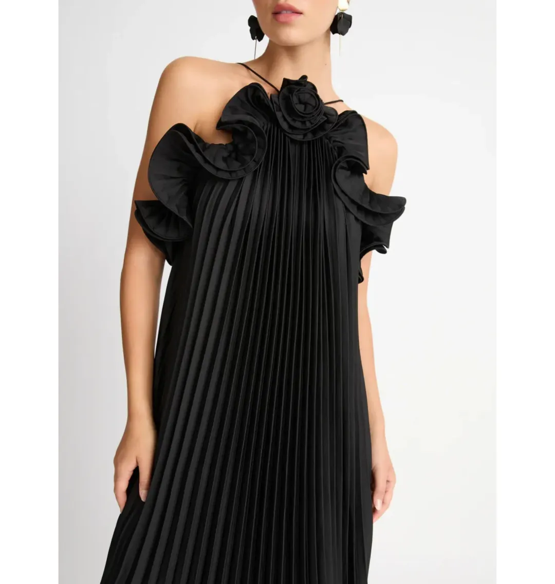 Shieke Eliza Maxi Dress in Black Size AU 12 for rent on The Volte - main image