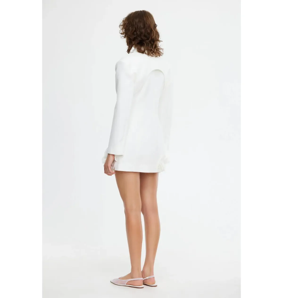 Acler Hampstead Blazer Dress In Ivory Size AU 10 - Image 2