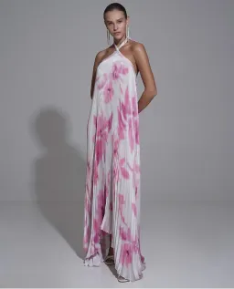 L'Idee Deesse Gown Jardin Pink Floral Print Size 12 for rent on The Volte - image 1
