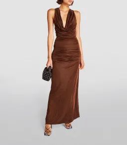 Gauge81 Ina Maxi Dress Brown Size 8 for rent on The Volte - image 3