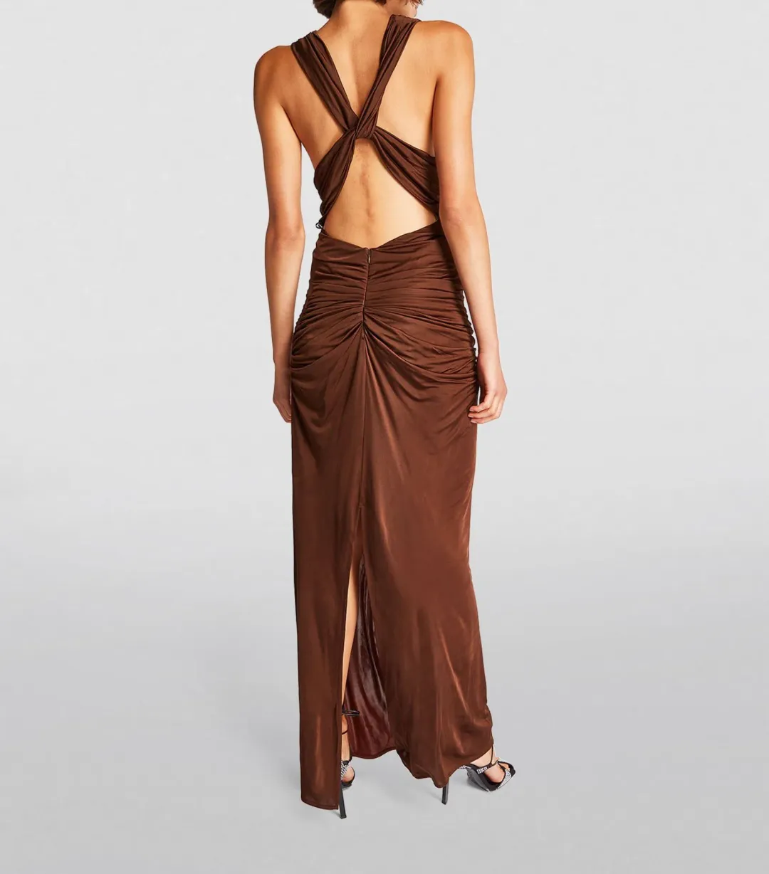 Gauge81 Ina Maxi Dress Brown Size 8 for rent on The Volte - main image