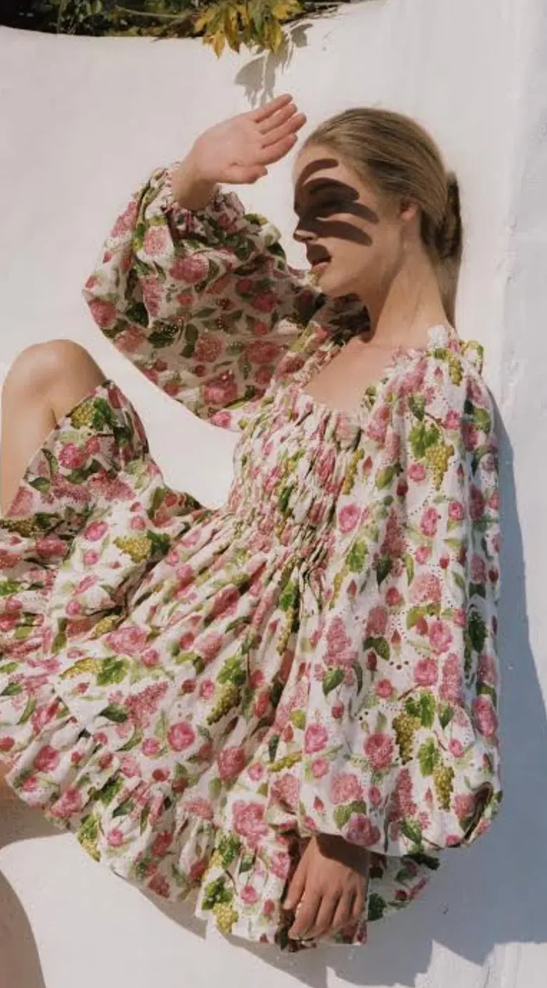 Palm Noosa Milky Way MIni Dress in Pink Blooms Size 12 for rent on The Volte - main image