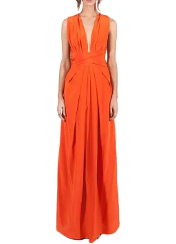 Bianca Spender Ascendant Gown Tangerine Size 8 for rent on The Volte - image 1