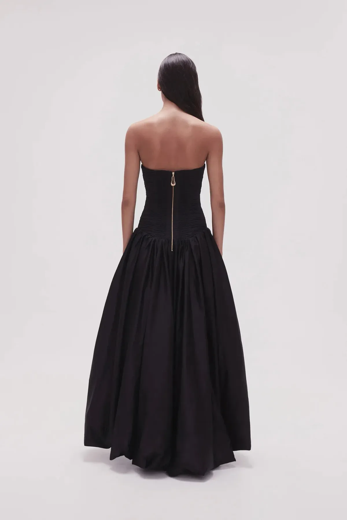 Aje Violette Bubble Hem Maxi Dress Black Size 8 - Image 2