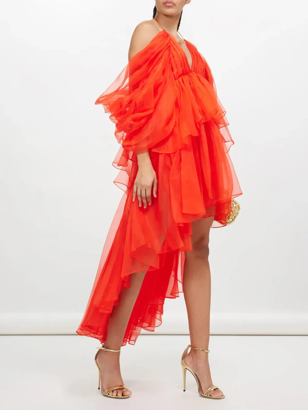 Zimmermann Natura Gathered Mini Dress Tomato Size 0 / AU 8 - Image 1