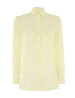 Zimmermann Manstyle Shirt Lemon and Relaxed Pocket Pants Pink Set Size 0 / AU 8 for rent on The Volte - image 1