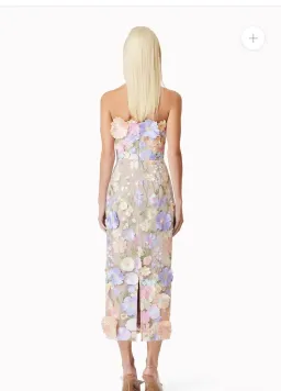 Elliatt Helena Strapless Midi in Purple for rent on The Volte - image 3