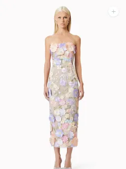 Elliatt Helena Strapless Midi in Purple for rent on The Volte - image 1