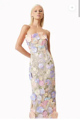 Elliatt Helena Strapless Midi in Purple for rent on The Volte - image 4