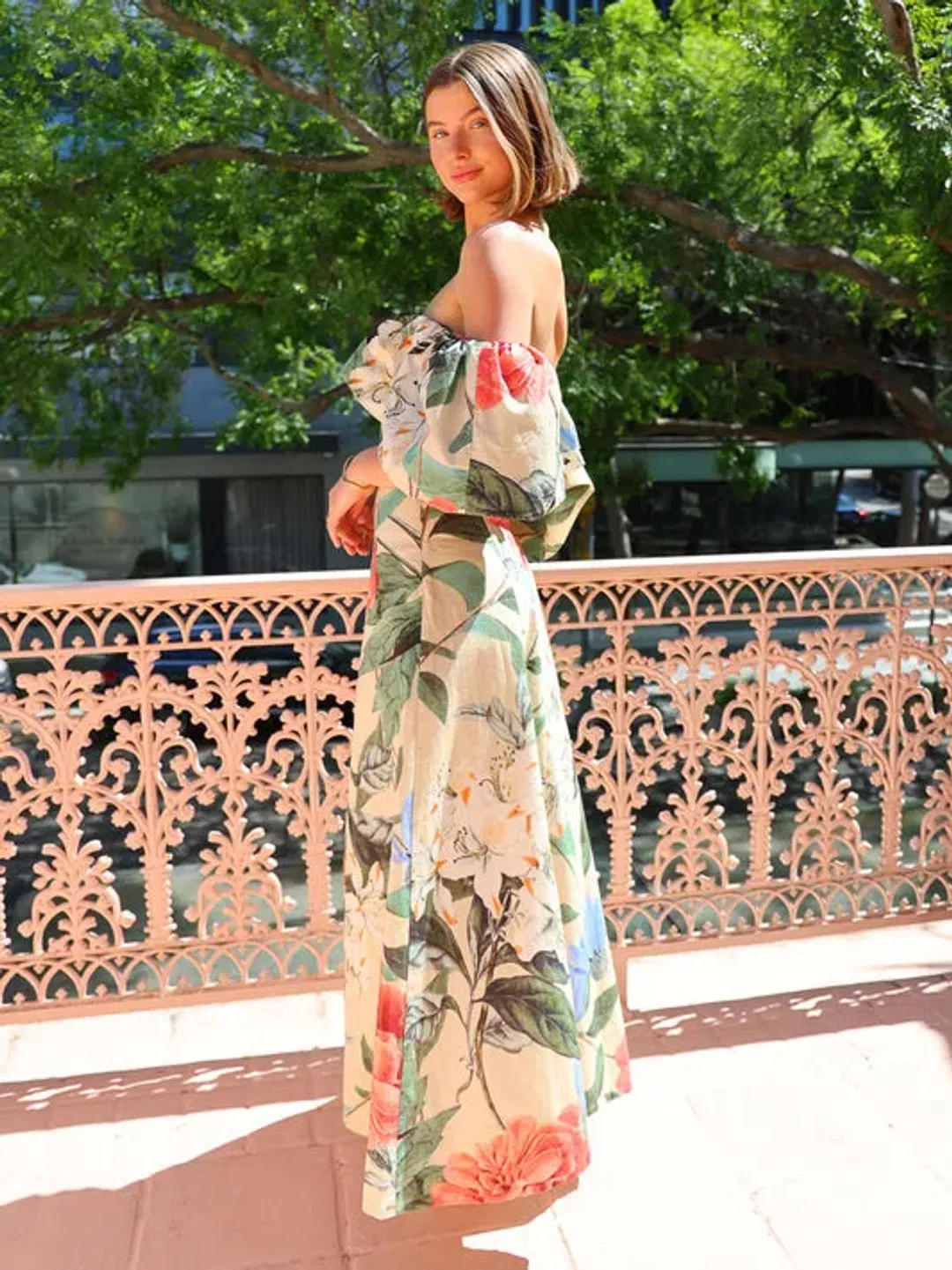 By Nicola Paradiso Maxi Dress in Primavera Print Size 8 for rent on The Volte - main image