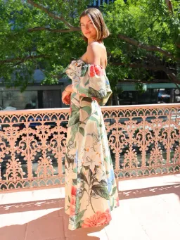 By Nicola Paradiso Maxi Dress in Primavera Print Size 8 for rent on The Volte - image 5