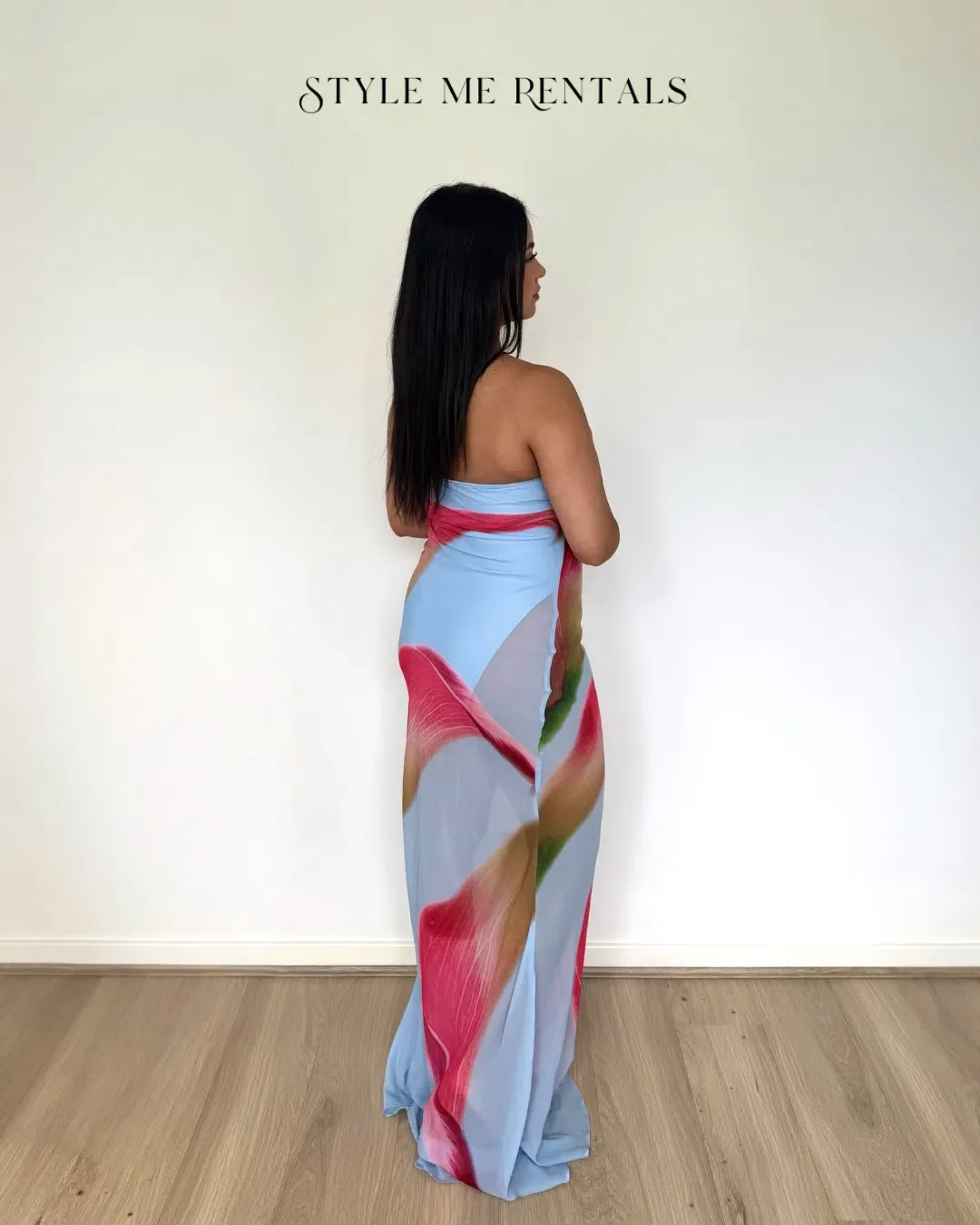 HNTR the Label Alessia Maxi Dress Calla Print Size M for rent on The Volte - main image