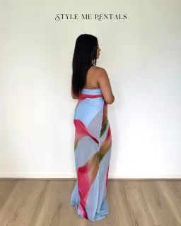 HNTR the Label Alessia Maxi Dress Calla Print Size M for rent on The Volte - image 3
