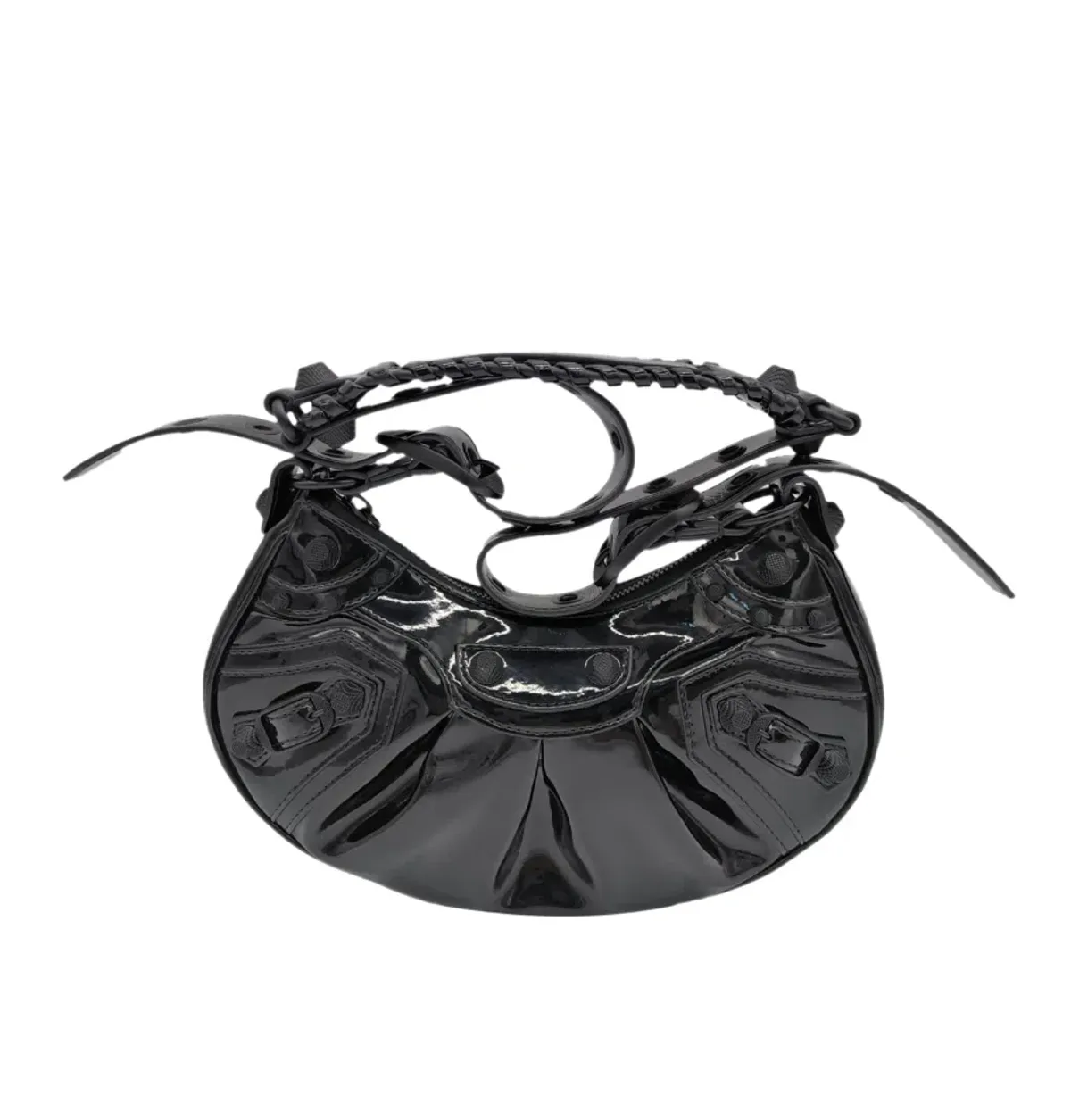 Balenciaga Le Cagole Patent Leather Handbag for rent on The Volte - main image