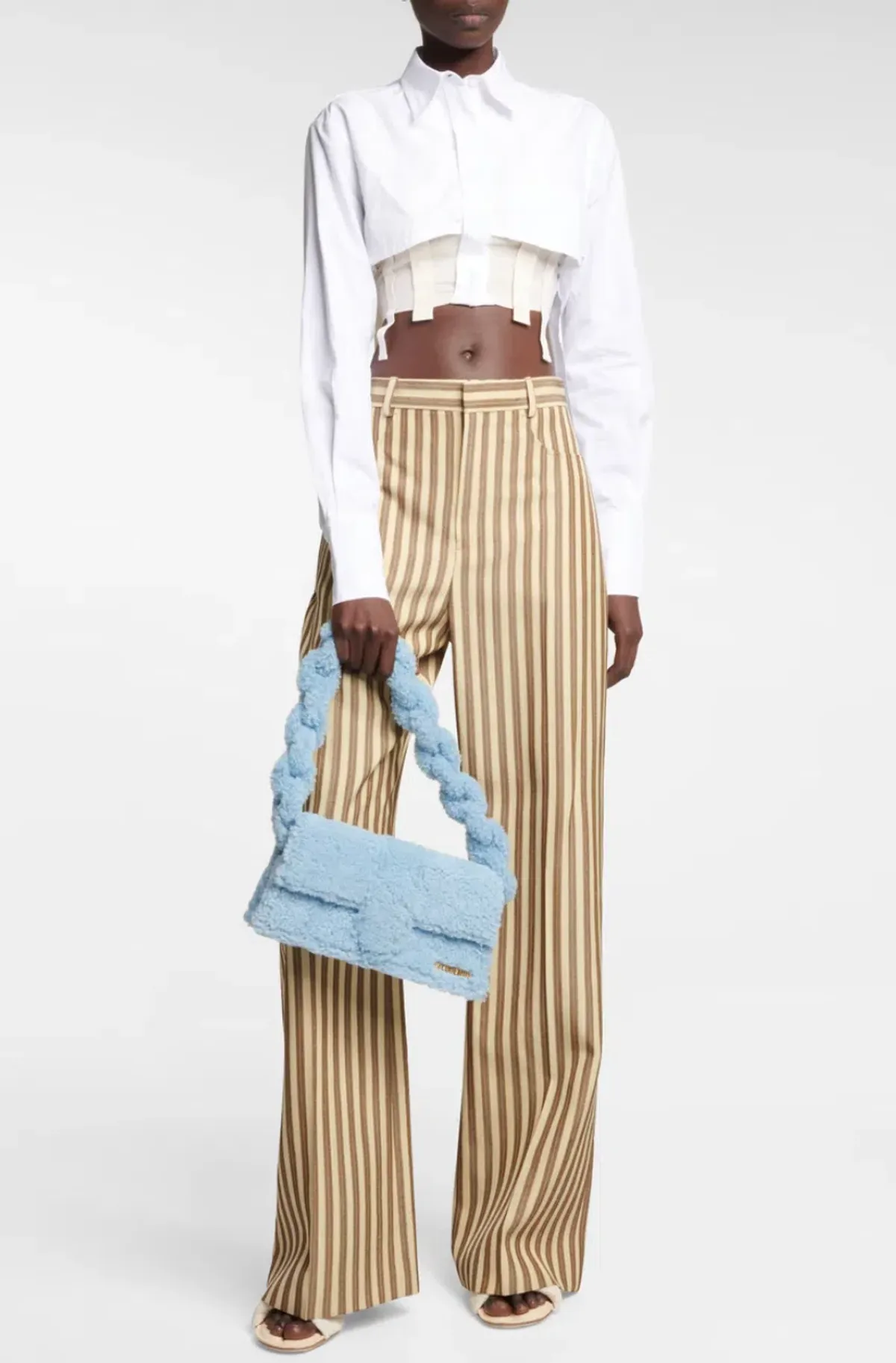 Jacquemus Le Bambidou Shearling Shoulder Bag - Image 1
