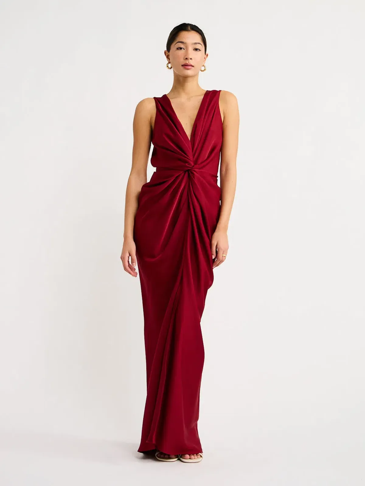 One Fell Swoop Gaia Dress Black Cherry Size 10 - Image 1