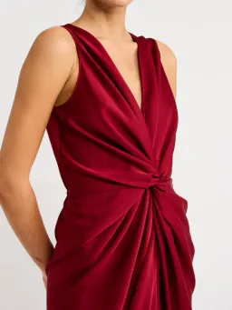 One Fell Swoop Gaia Dress Black Cherry Size 10 for rent on The Volte - image 3