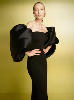Solace London Pia Maxi Dress Gown Black Size 12 for rent on The Volte - image 2