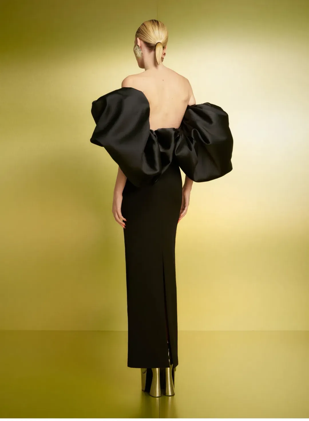 Solace London Pia Maxi Dress Gown Black Size 12 for rent on The Volte - main image