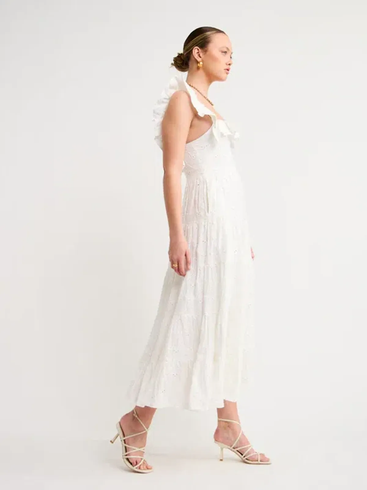 Palm Noosa Leon Midi Dress in White Size 6 - Image 2