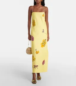 Alemais Diamond Dancer Midi Dress Yellow Size 8 for rent on The Volte - image 3