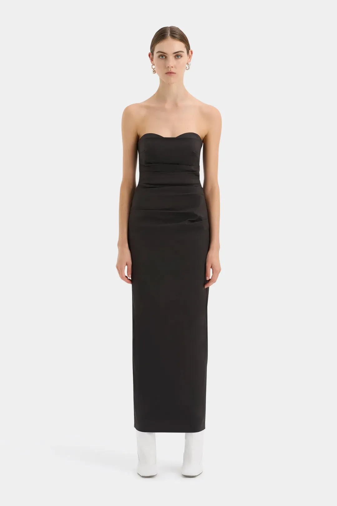 Sir The Label Alba Strapless Dress in Black Size 1 / AU 8 for rent on The Volte - main image