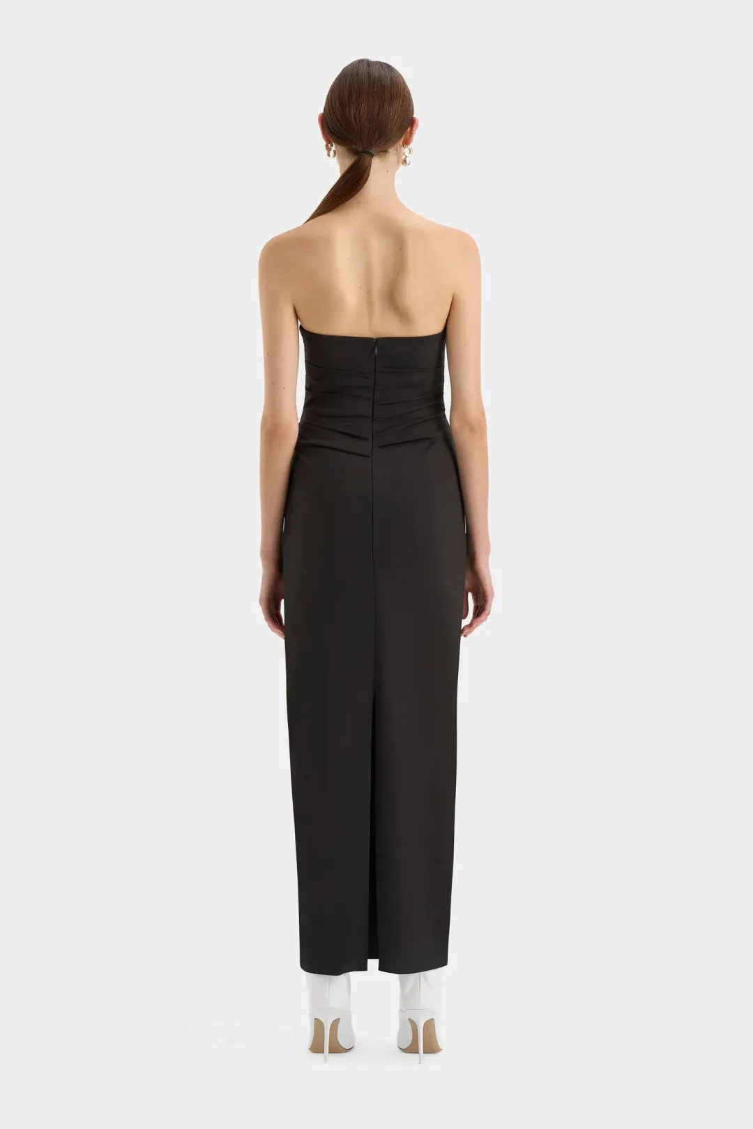 Sir The Label Alba Strapless Dress in Black Size 1 / AU 8 for rent on The Volte - main image